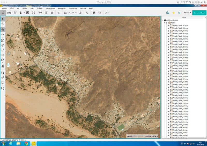 Mapas Ortofotos Agelia Tassili Tadrart África en formato RMAP compatibles con TwoNAv, CompeGPS y OruxMaps