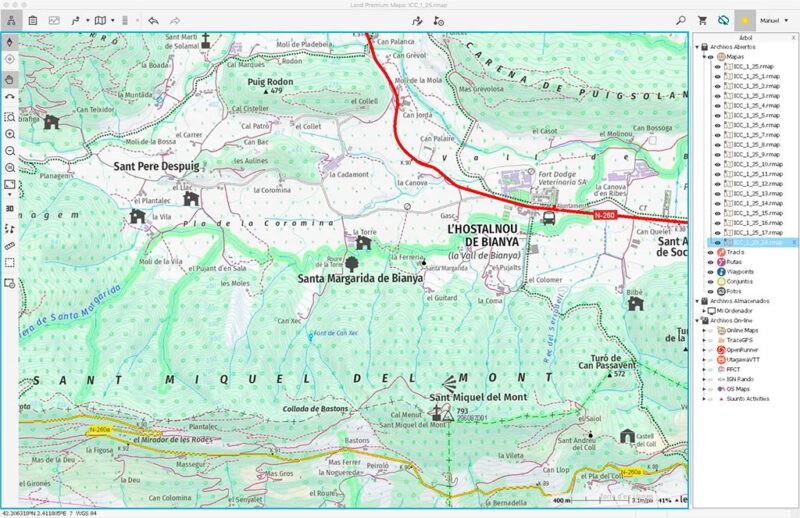 Mapas Topográficos Catalunya ICC a escala 1:25.000 en formato RMAP compatibles con TwoNav, CompeGPS y OruxMaps. Catlauña España