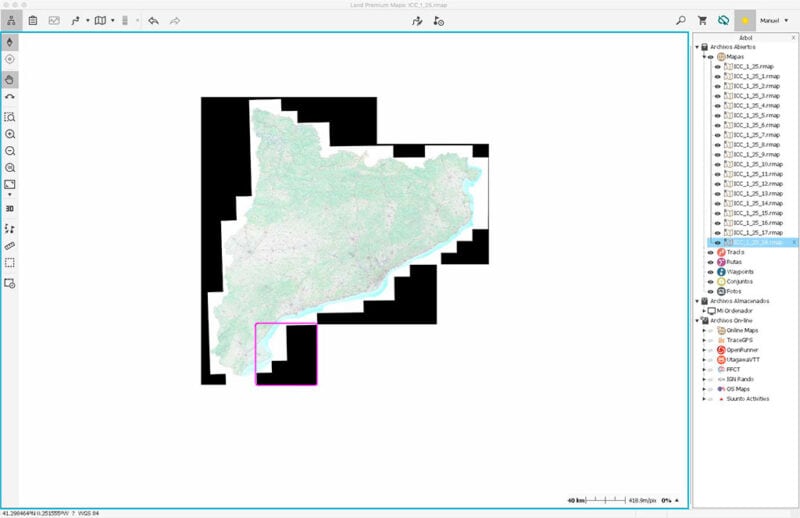 Mapas Topográficos Catalunya ICC a escala 1:25.000 en formato RMAP compatibles con TwoNav, CompeGPS y OruxMaps. Catlauña España