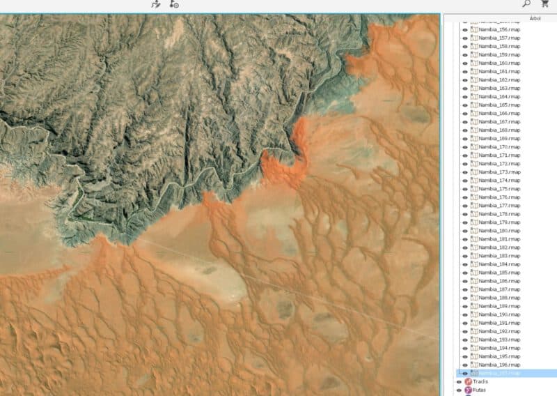 Mapas Ortofotos Nambia Africa en formato RMAP compatibles con TwoNAv, CompeGPS y OruxMaps